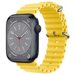ZGA Ocean シリコンウォッチバンド、Apple Watch Series 10 46mm用、Apple Watch Series 10 42mm用、Apple Watch SE 2023 44mm用、Apple Watch Ultra 2 49mm用、Apple Watch Series 9 45mm用、Apple Watch Ultra 49mm用、Apple Watch Series 8 45mm用