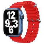 ZGA Ocean シリコンウォッチバンド、Apple Watch Series 10 46mm用、Apple Watch Series 10 42mm用、Apple Watch SE 2023 44mm用、Apple Watch Ultra 2 49mm用、Apple Watch Series 9 45mm用、Apple Watch Ultra 49mm用、Apple Watch Series 8 45mm用