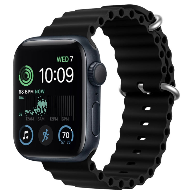 ZGA Ocean シリコンウォッチバンド、Apple Watch Series 10 46mm用、Apple Watch Series 10 42mm用、Apple Watch SE 2023 44mm用、Apple Watch Ultra 2 49mm用、Apple Watch Series 9 45mm用、Apple Watch Ultra 49mm用、Apple Watch Series 8 45mm用