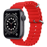 ZGA Ocean シリコンウォッチバンド、Apple Watch Series 10 46mm用、Apple Watch Series 10 42mm用、Apple Watch SE 2023 44mm用、Apple Watch Ultra 2 49mm用、Apple Watch Series 9 45mm用、Apple Watch Ultra 49mm用、Apple Watch Series 8 45mm用