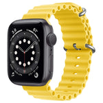ZGA Ocean シリコンウォッチバンド、Apple Watch Series 10 46mm用、Apple Watch Series 10 42mm用、Apple Watch SE 2023 44mm用、Apple Watch Ultra 2 49mm用、Apple Watch Series 9 45mm用、Apple Watch Ultra 49mm用、Apple Watch Series 8 45mm用