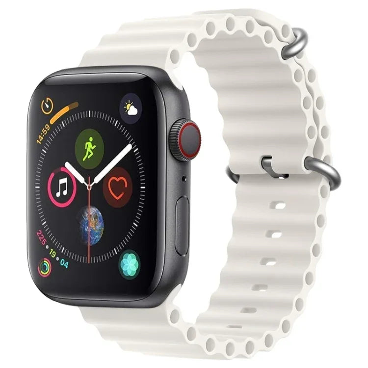 ZGAオーシャンシリコンウォッチバンド、Apple Watch Series 4 44mm用、Apple Watch Series 3 42mm用、Apple Watch Series 2 42mm用、Apple Watch 42mm用