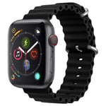 ZGAオーシャンシリコンウォッチバンド、Apple Watch Series 4 44mm用、Apple Watch Series 3 42mm用、Apple Watch Series 2 42mm用、Apple Watch 42mm用
