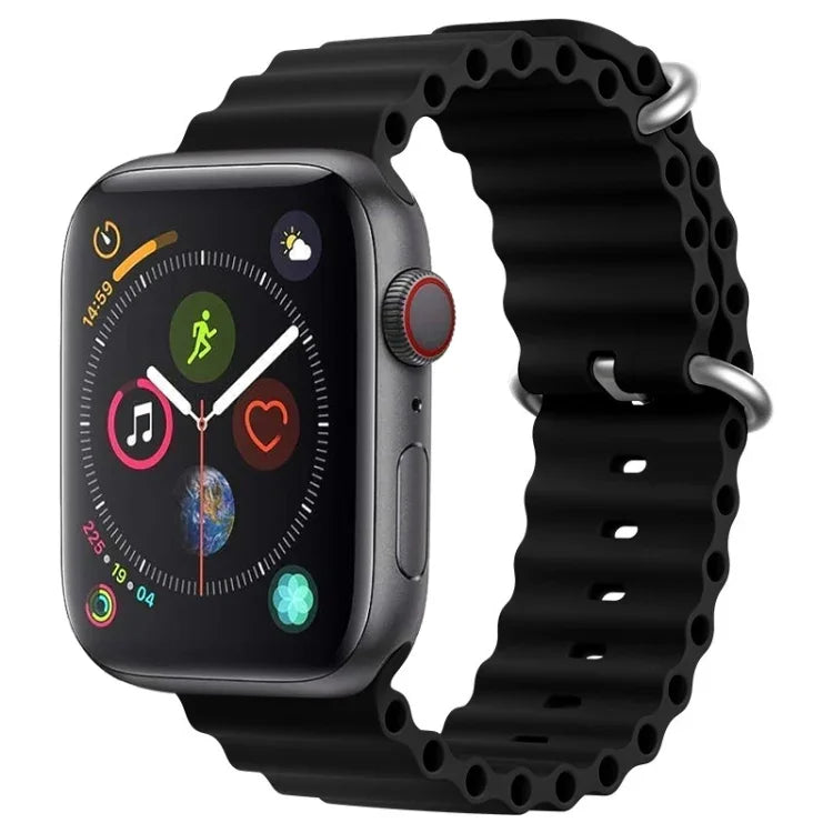 ZGAオーシャンシリコンウォッチバンド、Apple Watch Series 4 44mm用、Apple Watch Series 3 42mm用、Apple Watch Series 2 42mm用、Apple Watch 42mm用