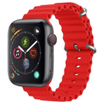 ZGAオーシャンシリコンウォッチバンド、Apple Watch Series 4 44mm用、Apple Watch Series 3 42mm用、Apple Watch Series 2 42mm用、Apple Watch 42mm用