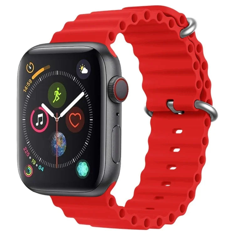 ZGAオーシャンシリコンウォッチバンド、Apple Watch Series 4 44mm用、Apple Watch Series 3 42mm用、Apple Watch Series 2 42mm用、Apple Watch 42mm用