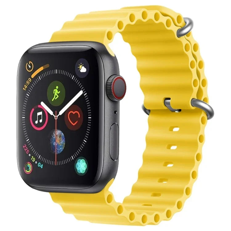 ZGAオーシャンシリコンウォッチバンド、Apple Watch Series 4 44mm用、Apple Watch Series 3 42mm用、Apple Watch Series 2 42mm用、Apple Watch 42mm用