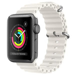 ZGAオーシャンシリコンウォッチバンド、Apple Watch Series 4 44mm用、Apple Watch Series 3 42mm用、Apple Watch Series 2 42mm用、Apple Watch 42mm用