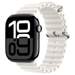 ZGA Ocean シリコンウォッチバンド、Apple Watch Series 10 46mm用、Apple Watch Series 10 42mm用、Apple Watch SE 2023 44mm用、Apple Watch Ultra 2 49mm用、Apple Watch Series 9 45mm用、Apple Watch Ultra 49mm用、Apple Watch Series 8 45mm用