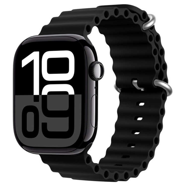 ZGA Ocean シリコンウォッチバンド、Apple Watch Series 10 46mm用、Apple Watch Series 10 42mm用、Apple Watch SE 2023 44mm用、Apple Watch Ultra 2 49mm用、Apple Watch Series 9 45mm用、Apple Watch Ultra 49mm用、Apple Watch Series 8 45mm用