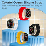 ZGAオーシャンシリコンウォッチバンド、Apple Watch Series 4 44mm用、Apple Watch Series 3 42mm用、Apple Watch Series 2 42mm用、Apple Watch 42mm用