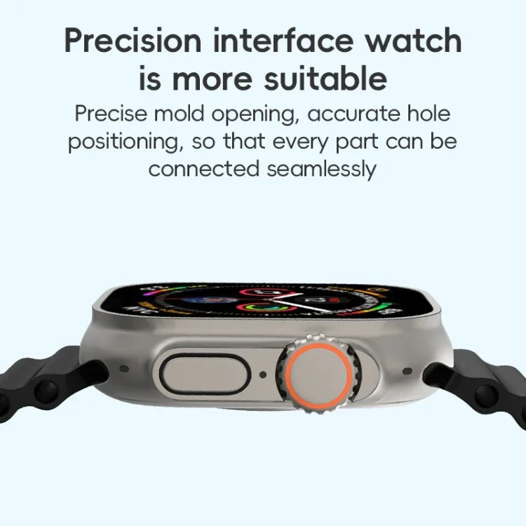 ZGAオーシャンシリコンウォッチバンド、Apple Watch Series 4 44mm用、Apple Watch Series 3 42mm用、Apple Watch Series 2 42mm用、Apple Watch 42mm用