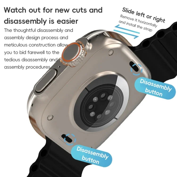 ZGAオーシャンシリコンウォッチバンド、Apple Watch Series 4 44mm用、Apple Watch Series 3 42mm用、Apple Watch Series 2 42mm用、Apple Watch 42mm用