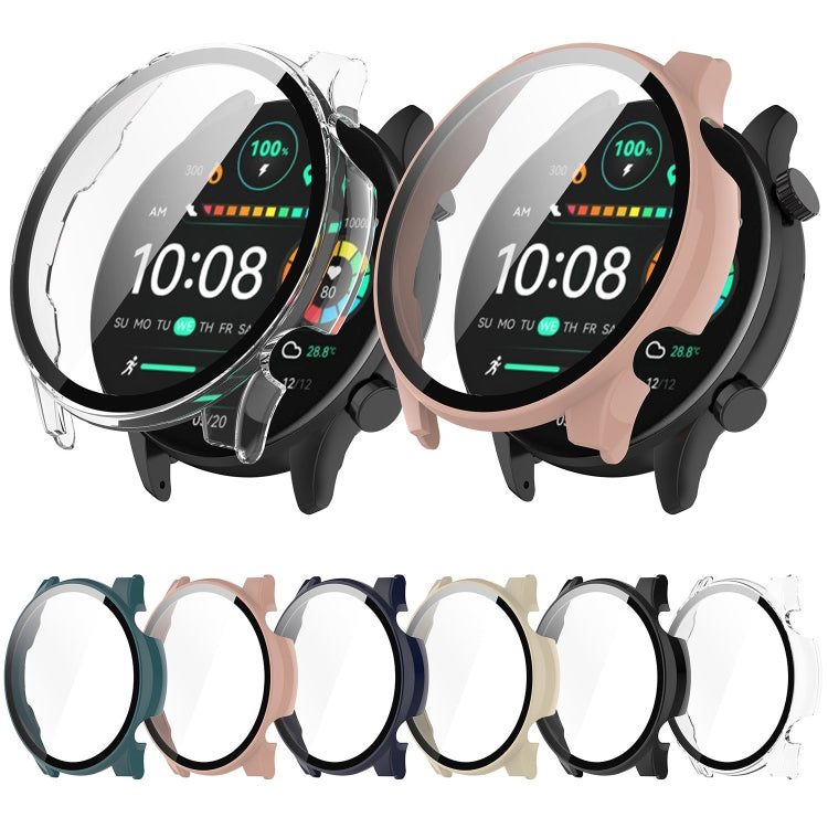 PC + Tempered Film Integrated Watch Protective Case, For Xiaomi Haylou RT3 / Solar Plus LS16