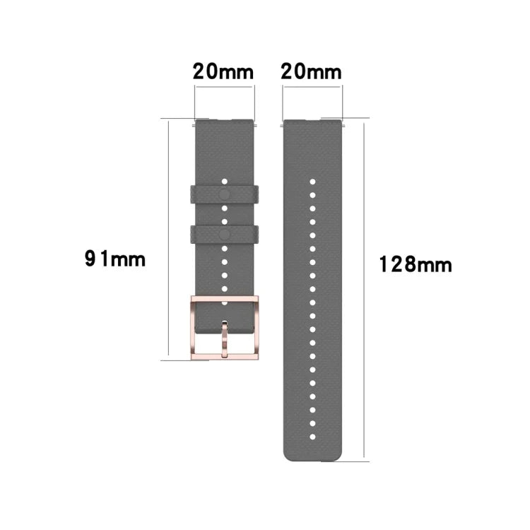 20mm ドットテクスチャー リストストラップ、Galaxy Watch Active 3 / Active 2 / Active用、Polar Ignite用