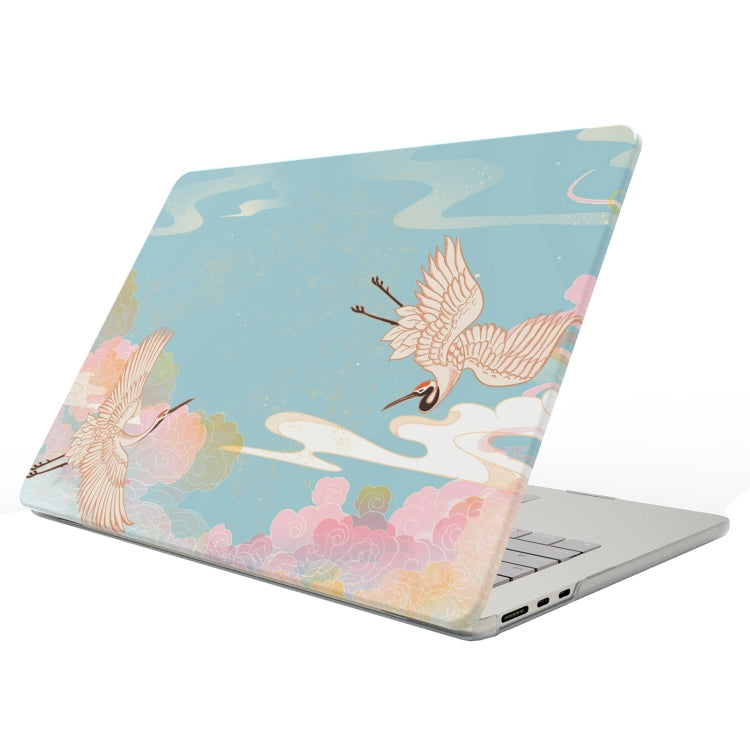 UVプリント柄ノートパソコン用マット保護ケース、MacBook Pro 14.2 A2992/A2918/A2779/A2442用、MacBook Air 15 M2 A2941 / M3 A3114用