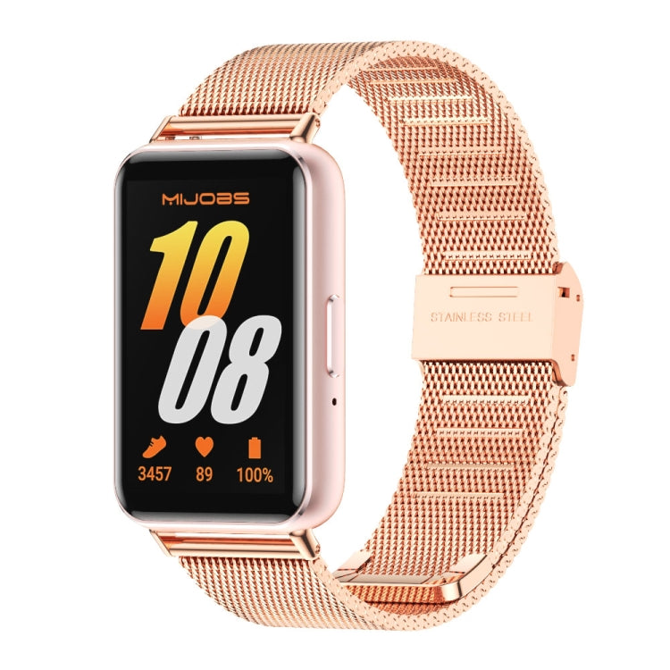 Mijobs ミランバックル メタルウォッチバンド、Samsung Galaxy Fit 3用