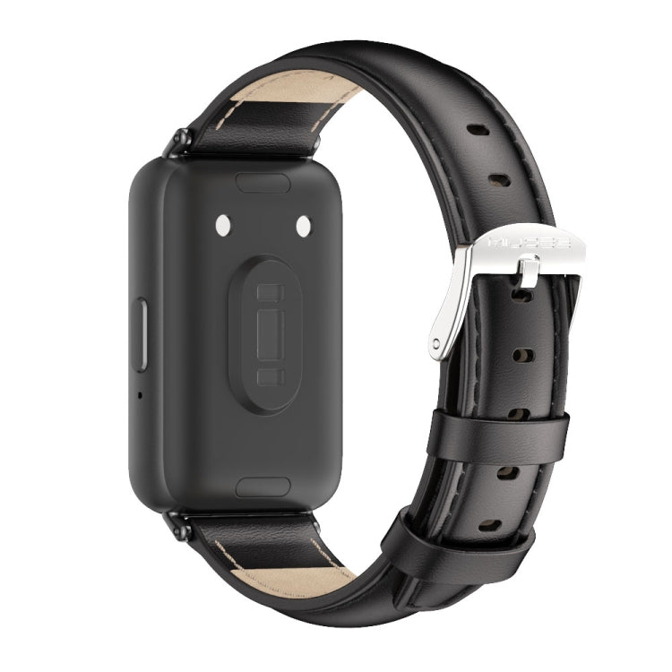 Mijobs 両面本革ウォッチバンド、Samsung Galaxy Fit 3用