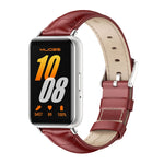 Mijobs 両面本革ウォッチバンド、Samsung Galaxy Fit 3用