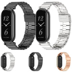 Mijobs GT4 Bamboo Buckle Metal Watch Band, For Xiaomi Smart Band 10 / 9 / 8