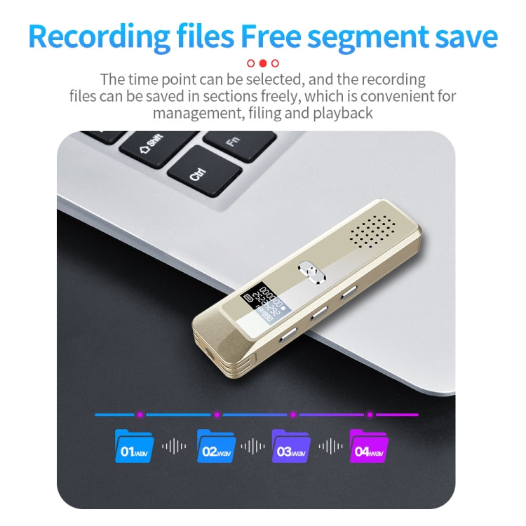 JNN Q7 ミニポータブル音声録音機 OLED画面付き、4GB、8GB、16GB、32GB