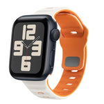 ウェーブテクスチャーリバースバックルシリコンウォッチバンド、Apple Watch Series 10 46mm用、Apple Watch Series 10 42mm用、Apple Watch SE 2023 44mm用、Apple Watch SE 2023 40mm用