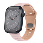ウェーブテクスチャーリバースバックルシリコンウォッチバンド、Apple Watch Series 8 41mm用、Apple Watch Series 8 45mm用、Apple Watch SE 2022 40mm用、Apple Watch SE 2022 44mm用