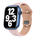 ウェーブテクスチャーリバースバックルシリコンウォッチバンド、Apple Watch Series 7 41mm用、Apple Watch Series 7 45mm用、Apple Watch SE 40mm用、Apple Watch SE 44mm用