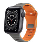 ウェーブテクスチャーリバースバックルシリコンウォッチバンド、Apple Watch Series 6 40mm用、Apple Watch Series 6 44mm用、Apple Watch Series 5 44mm用、Apple Watch Series 5 40mm用