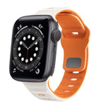 ウェーブテクスチャーリバースバックルシリコンウォッチバンド、Apple Watch Series 6 40mm用、Apple Watch Series 6 44mm用、Apple Watch Series 5 44mm用、Apple Watch Series 5 40mm用