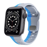 ウェーブテクスチャーリバースバックルシリコンウォッチバンド、Apple Watch Series 6 40mm用、Apple Watch Series 6 44mm用、Apple Watch Series 5 44mm用、Apple Watch Series 5 40mm用