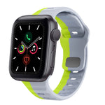 ウェーブテクスチャーリバースバックルシリコンウォッチバンド、Apple Watch Series 6 40mm用、Apple Watch Series 6 44mm用、Apple Watch Series 5 44mm用、Apple Watch Series 5 40mm用