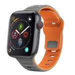 ウェーブテクスチャーリバースバックルシリコンウォッチバンド、Apple Watch Series 4 44mm用、Apple Watch Series 4 40mm用、Apple Watch Series 3 38mm用、Apple Watch Series 3 42mm用