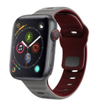 ウェーブテクスチャーリバースバックルシリコンウォッチバンド、Apple Watch Series 4 44mm用、Apple Watch Series 4 40mm用、Apple Watch Series 3 38mm用、Apple Watch Series 3 42mm用