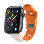 ウェーブテクスチャーリバースバックルシリコンウォッチバンド、Apple Watch Series 4 44mm用、Apple Watch Series 4 40mm用、Apple Watch Series 3 38mm用、Apple Watch Series 3 42mm用