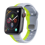 ウェーブテクスチャーリバースバックルシリコンウォッチバンド、Apple Watch Series 4 44mm用、Apple Watch Series 4 40mm用、Apple Watch Series 3 38mm用、Apple Watch Series 3 42mm用
