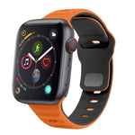 ウェーブテクスチャーリバースバックルシリコンウォッチバンド、Apple Watch Series 4 44mm用、Apple Watch Series 4 40mm用、Apple Watch Series 3 38mm用、Apple Watch Series 3 42mm用