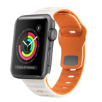 ウェーブテクスチャーリバースバックルシリコンウォッチバンド、Apple Watch Series 4 44mm用、Apple Watch Series 4 40mm用、Apple Watch Series 3 38mm用、Apple Watch Series 3 42mm用