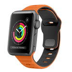 ウェーブテクスチャーリバースバックルシリコンウォッチバンド、Apple Watch Series 2 42mm用、Apple Watch Series 2 38mm用、Apple Watch 42mm用、Apple Watch 38mm用