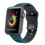 ウェーブテクスチャーリバースバックルシリコンウォッチバンド、Apple Watch Series 2 42mm用、Apple Watch Series 2 38mm用、Apple Watch 42mm用、Apple Watch 38mm用