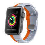 ウェーブテクスチャーリバースバックルシリコンウォッチバンド、Apple Watch Series 2 42mm用、Apple Watch Series 2 38mm用、Apple Watch 42mm用、Apple Watch 38mm用