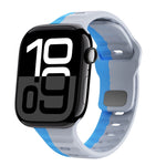 ウェーブテクスチャーリバースバックルシリコンウォッチバンド、Apple Watch Series 10 46mm用、Apple Watch Series 10 42mm用、Apple Watch SE 2023 44mm用、Apple Watch SE 2023 40mm用