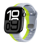 ウェーブテクスチャーリバースバックルシリコンウォッチバンド、Apple Watch Series 10 46mm用、Apple Watch Series 10 42mm用、Apple Watch SE 2023 44mm用、Apple Watch SE 2023 40mm用
