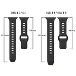 ウェーブテクスチャーリバースバックルシリコンウォッチバンド、Apple Watch Series 4 44mm用、Apple Watch Series 4 40mm用、Apple Watch Series 3 38mm用、Apple Watch Series 3 42mm用