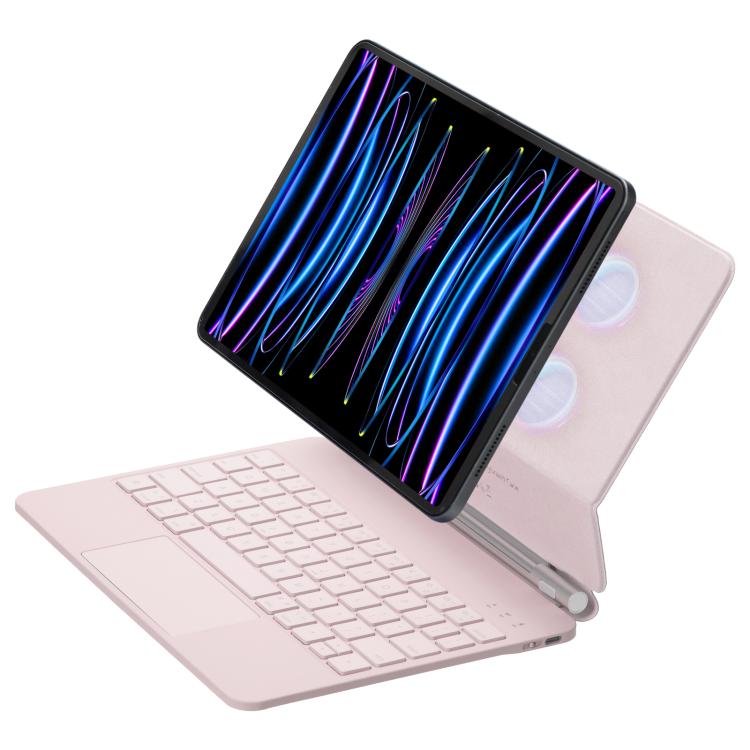 タッチパッド付きBluetoothキーボードレザータブレットカバー, iPad Air 11 2025 / 2024 / Pro 11 2022用