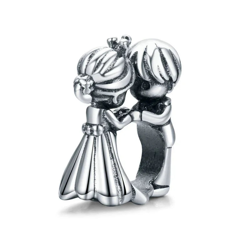 S925スターリングシルバー ペンダント ツーティトルノーゲスビーズ DIYブレスレット ネックレスアクセサリー