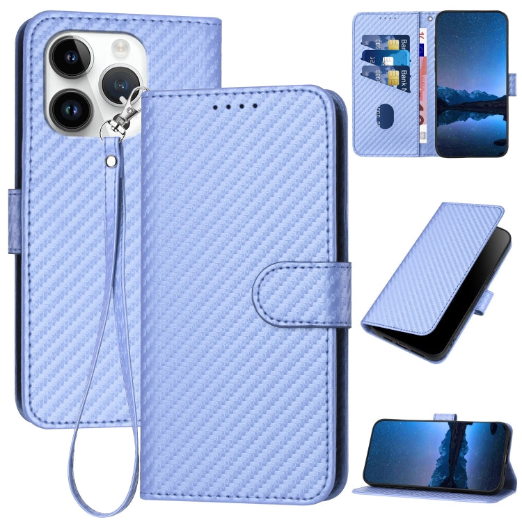 YX0070カーボンファイバーバックルレザースマホケース（ストラップ付き）、iPhone 16 Pro用、iPhone 16 Plus用、iPhone 16用、iPhone 15 Pro Max用、iPhone 15 Pro用、iPhone 15 Plus用