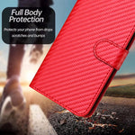 YX0070 カーボンファイバー バックル レザー携帯ケース ストラップ付き、iPhone 13 Pro Max用、iPhone 13 Pro用、iPhone 13用、iPhone 13 mini用、iPhone 12 / 12 Pro用、iPhone 12 Pro Max用