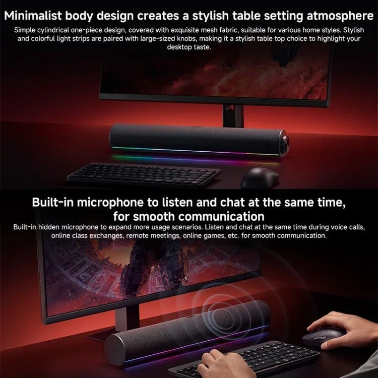 Xiaomi Redmi コンピューターブルートゥーススピーカー RGBアンビエンスライト付き
