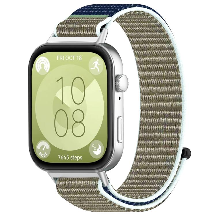 Nylon Loop Hook and Loop Fastener Watch Band, For Huawei Watch Fit3